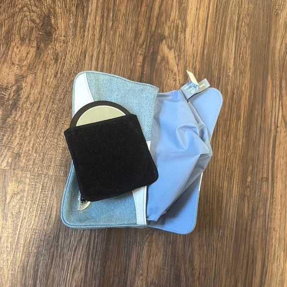 Dior Blue and White Clutch with Wave Design - Picture 6 of 6